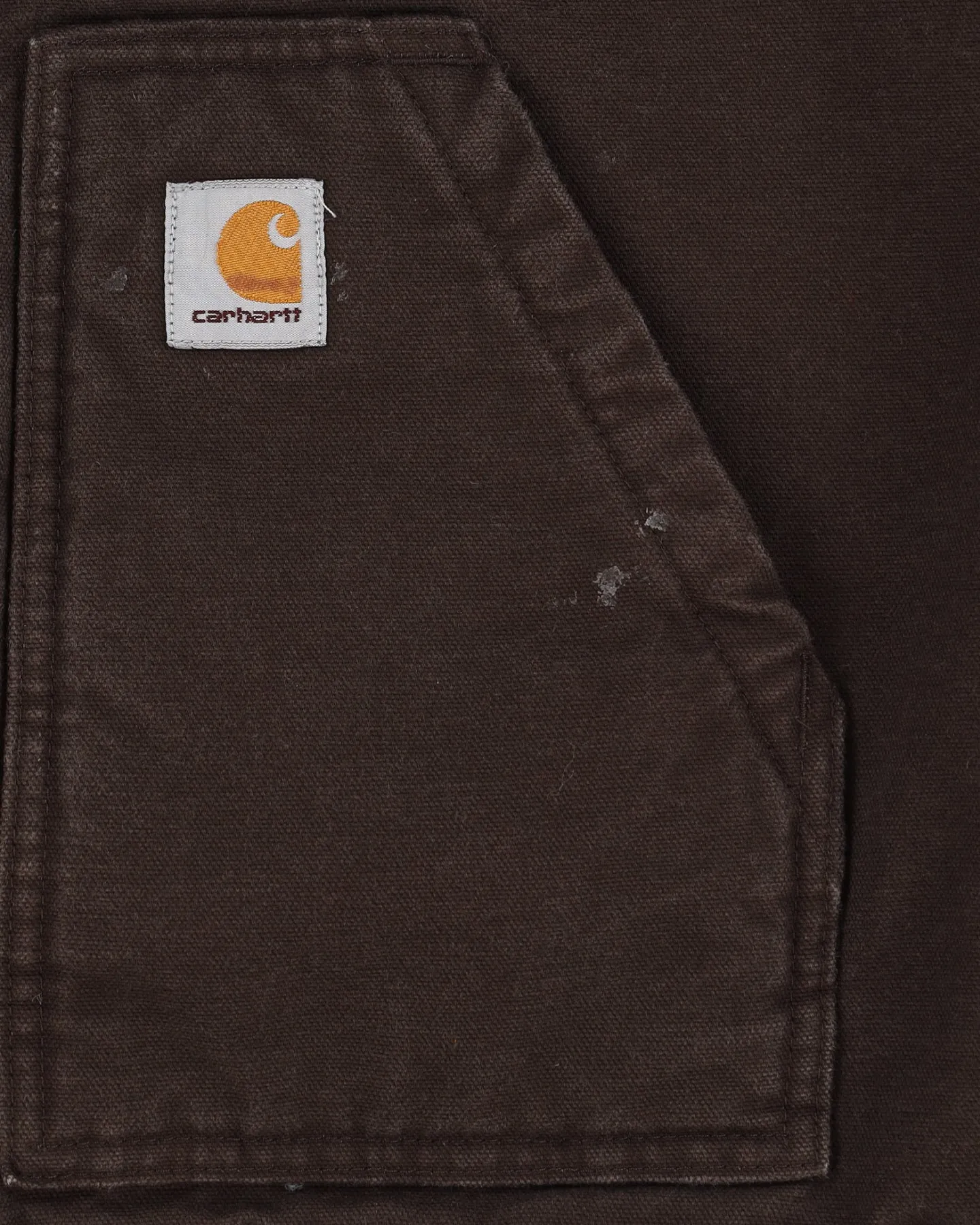 00s Carhartt Fleece Lined Brown Gilet - S