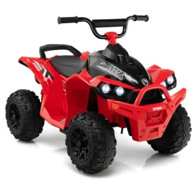 12V Kids Ride On ATV with High/Low Speed and Comfortable Seat-Red