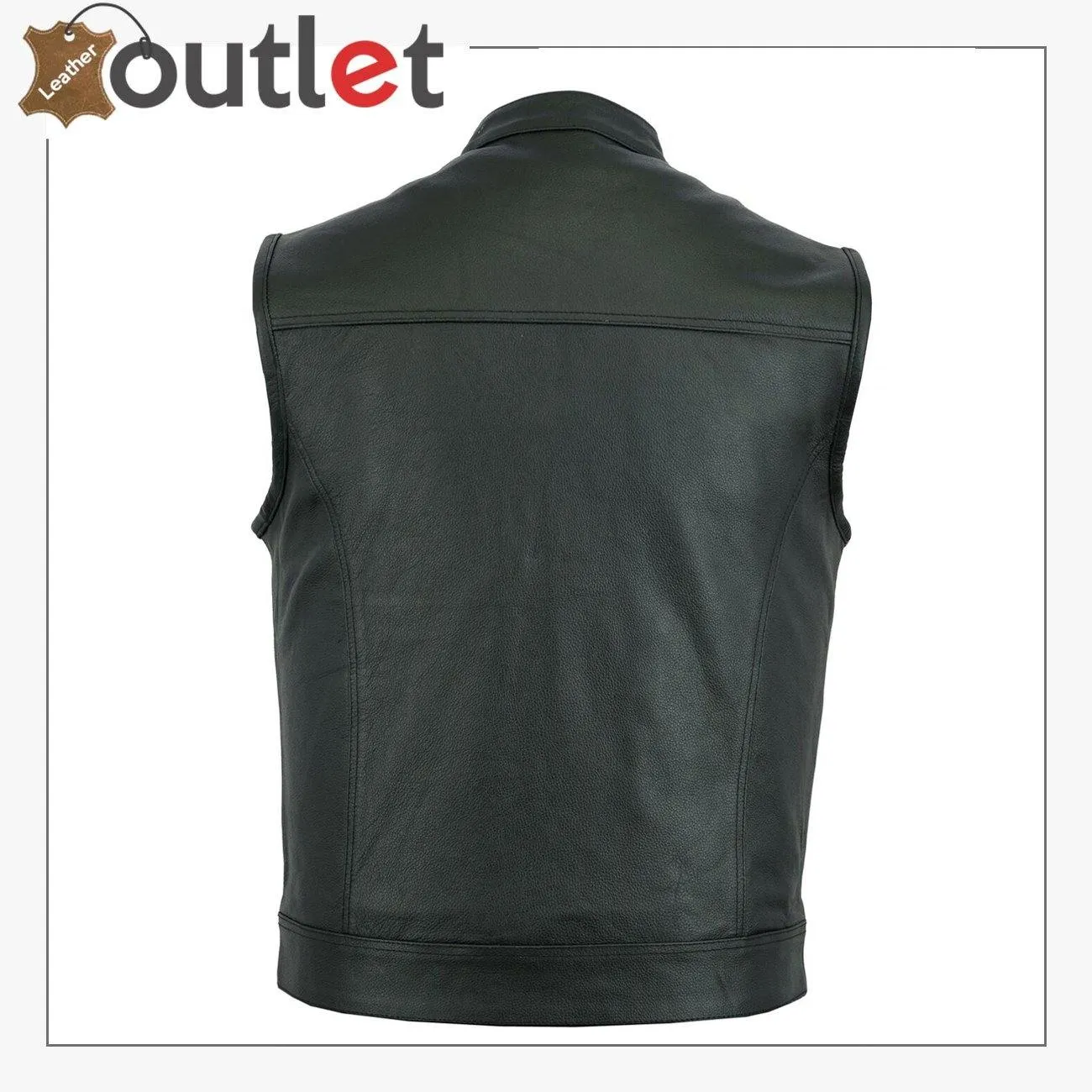 2023 New Styles Leather Motorcycle Vest For Men