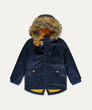 3 in 1 Waterproof Parka Jacket - Navy