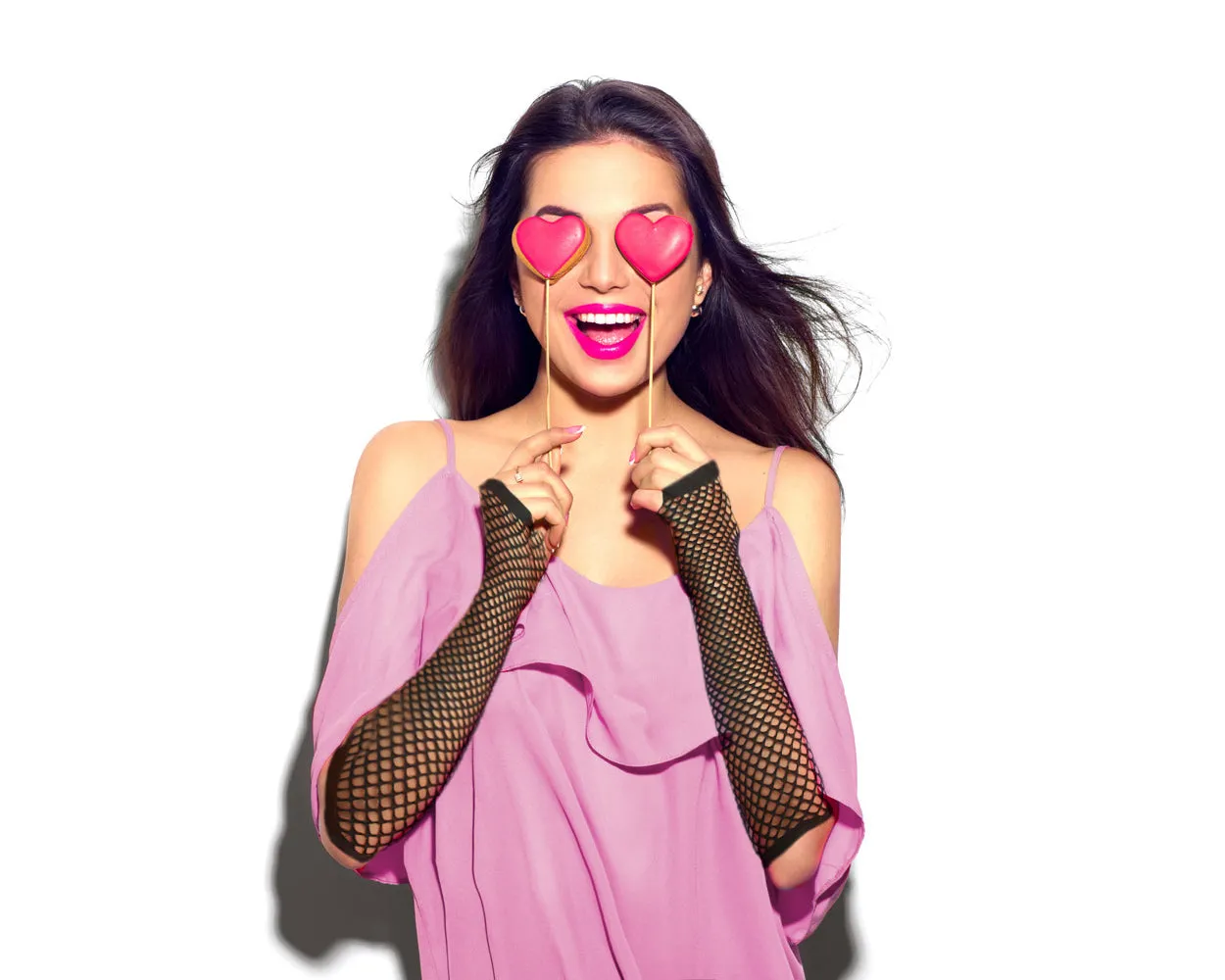 3 Pairs Fishnet Gloves for Woman