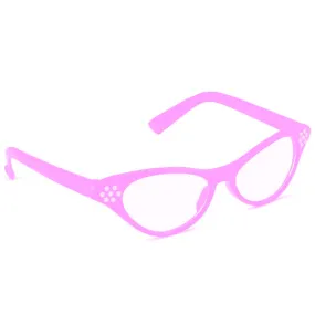 50s Rhinestone Glasses - Pink