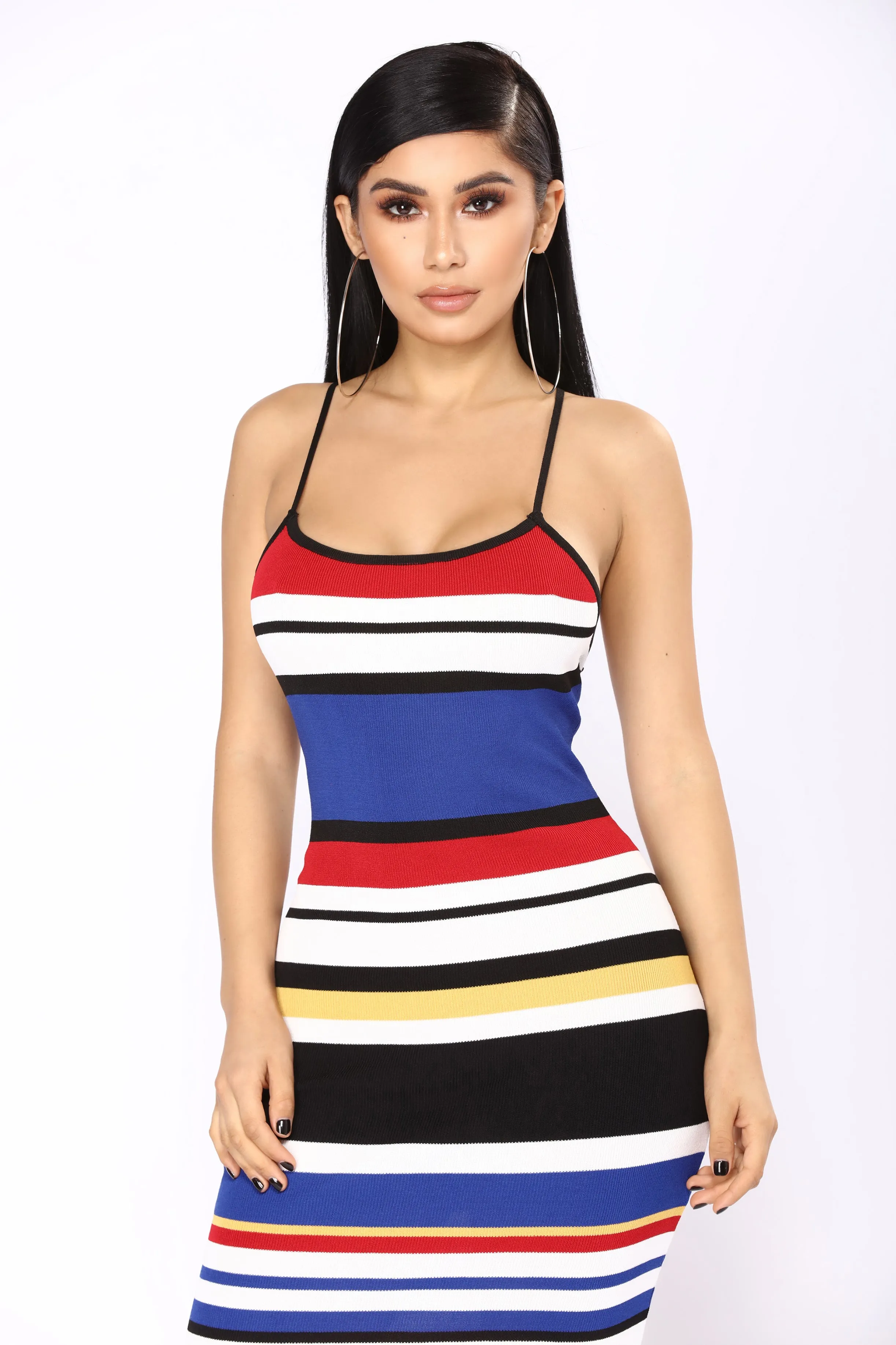 Aimee Midi Dress - Royal Multi