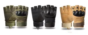 Airsoft Tactical Military Cycling Outdoor Combat Gloves Fingerless Size M-XL 3 Colours ATG002