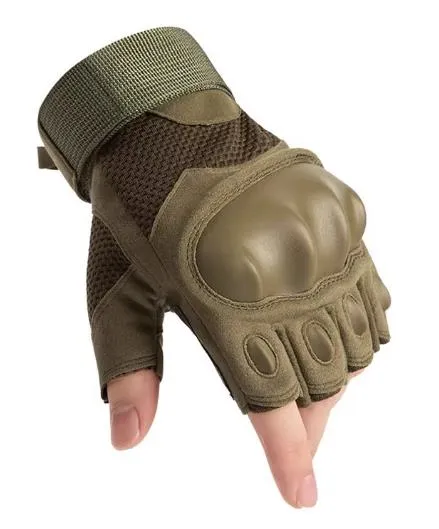 Airsoft Tactical Military Cycling Outdoor Combat Gloves Fingerless Size M-XL 3 Colours ATG011