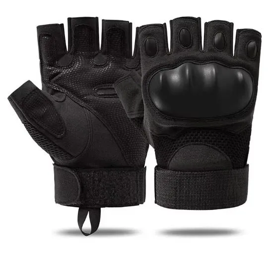 Airsoft Tactical Military Cycling Outdoor Combat Gloves Fingerless Size M-XL 3 Colours ATG011