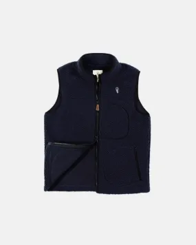 Alfré Navy Fleece Gilet