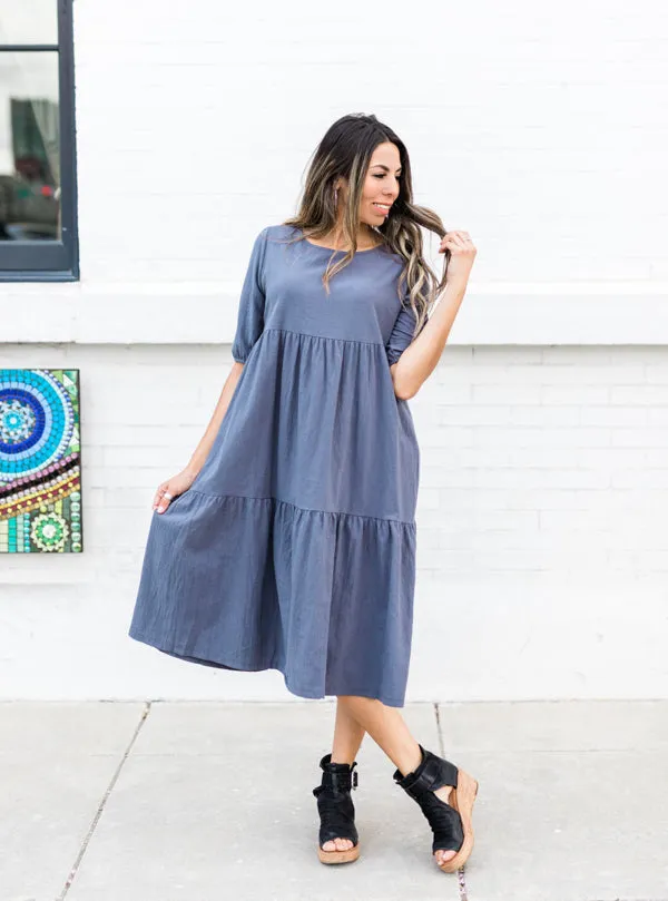 Anna Cotton Tiered Dress