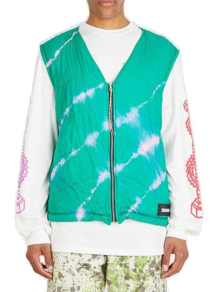 Aries Tie Dye Padded Gilet