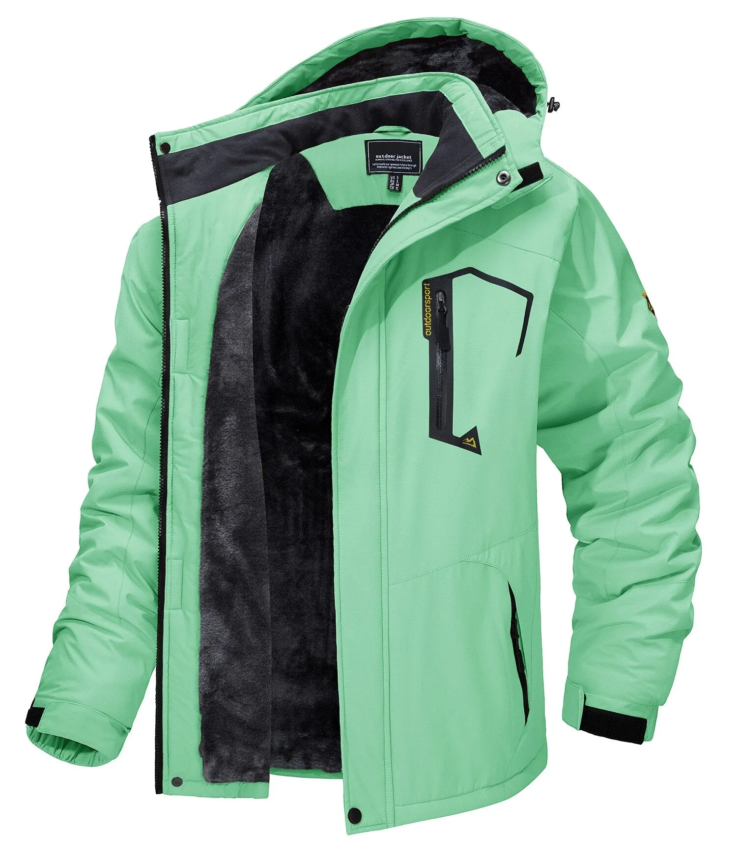 Ashore Shop 2013-23 Fleece Lining Mountain Jackets Mens Hiking Jackets Outdoor