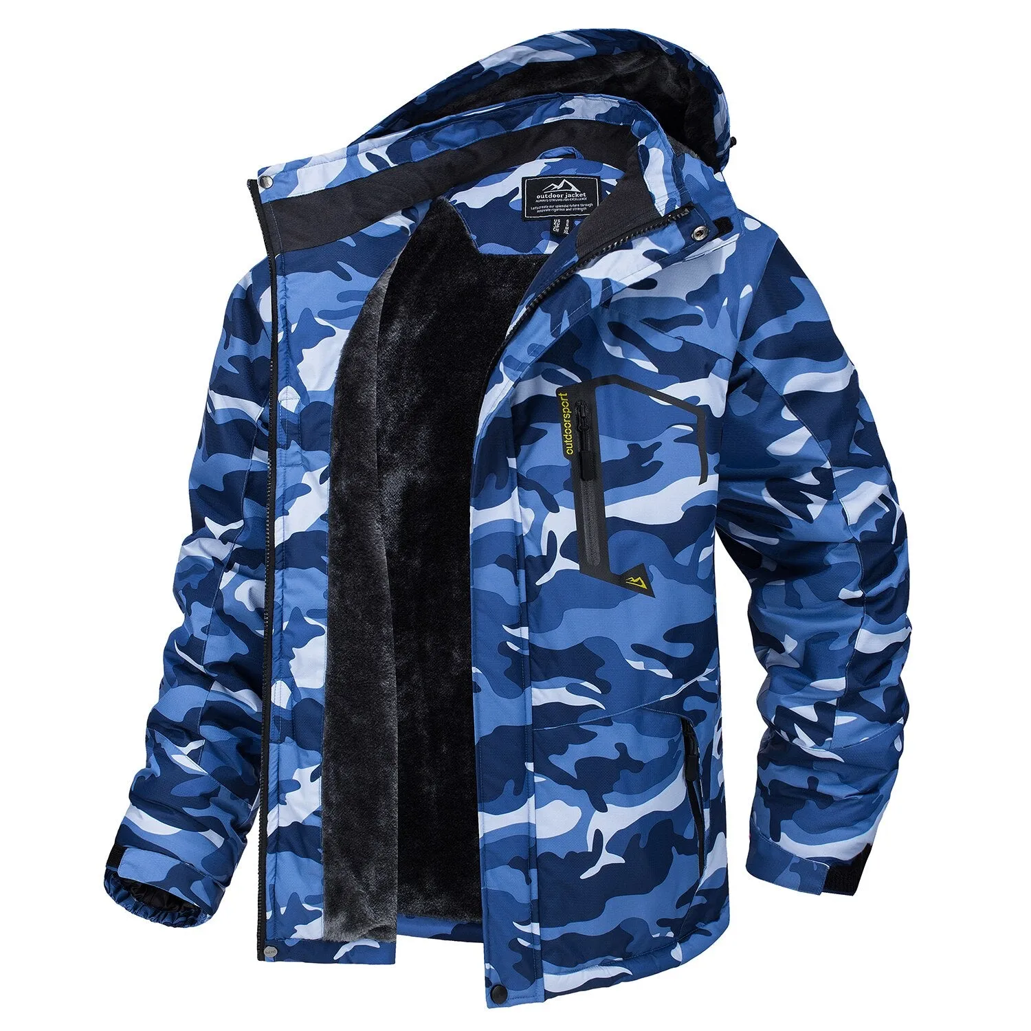 Ashore Shop 2013-23 Fleece Lining Mountain Jackets Mens Hiking Jackets Outdoor