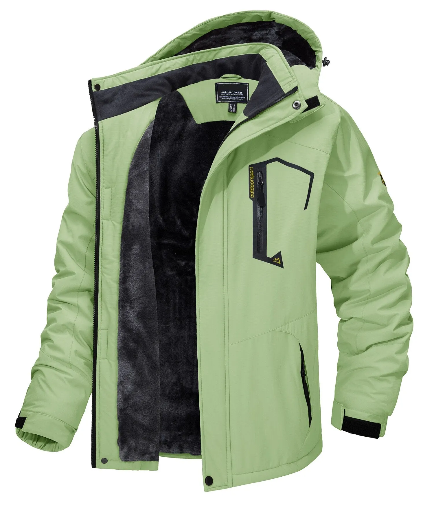 Ashore Shop 2013-23 Fleece Lining Mountain Jackets Mens Hiking Jackets Outdoor