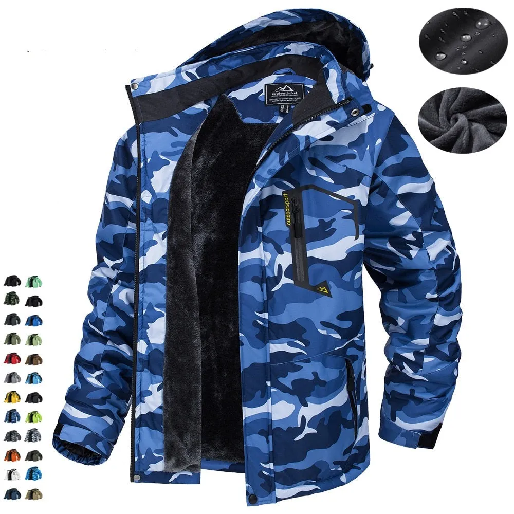 Ashore Shop 2013-23 Fleece Lining Mountain Jackets Mens Hiking Jackets Outdoor