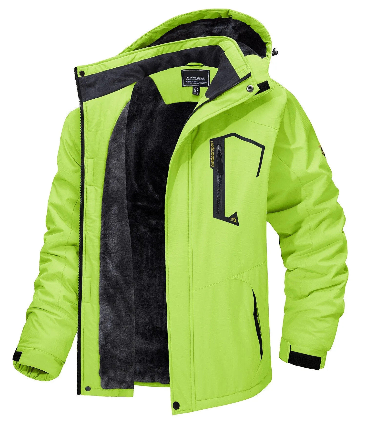 Ashore Shop 2013-23 Fleece Lining Mountain Jackets Mens Hiking Jackets Outdoor