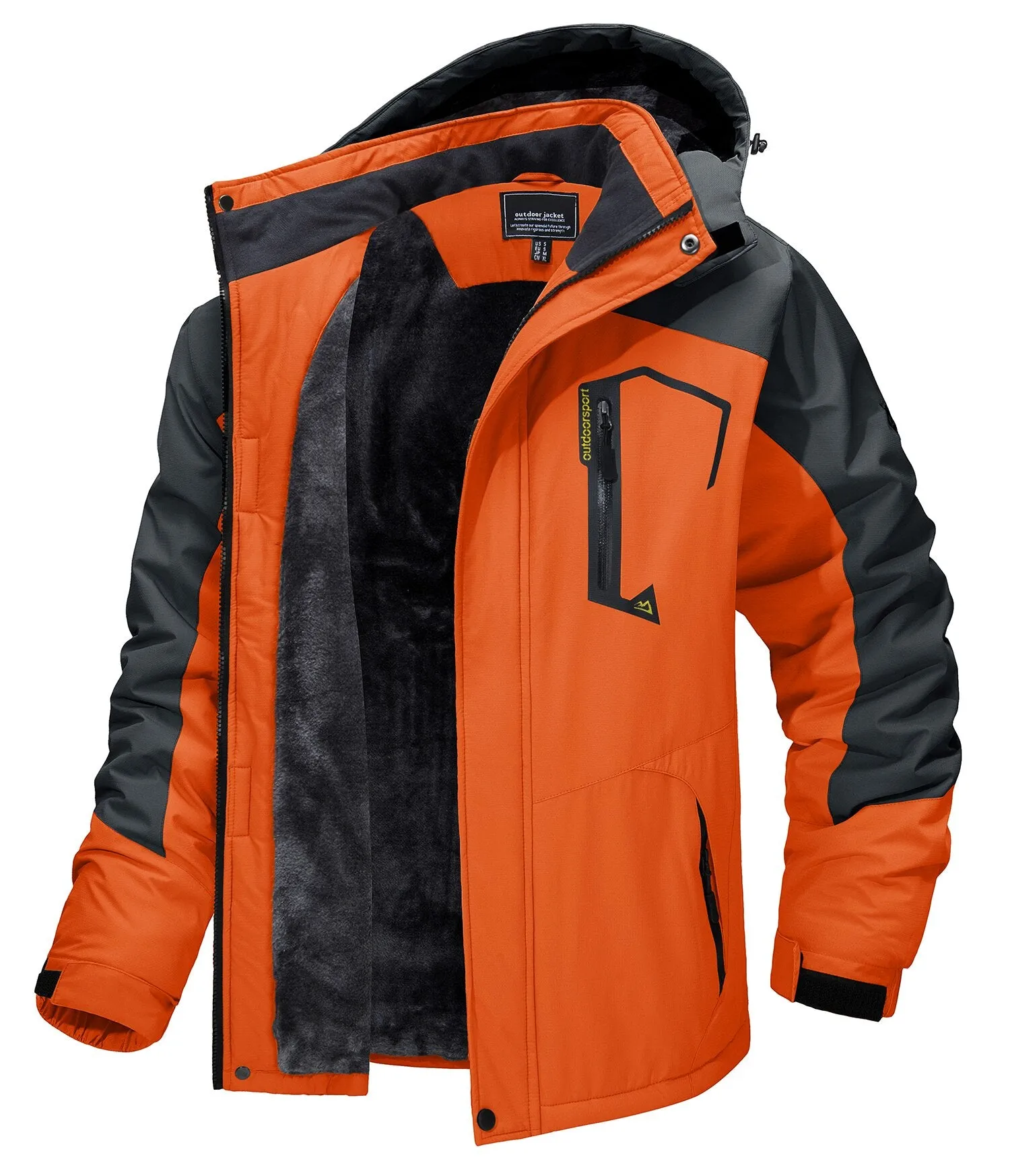 Ashore Shop 2013-23 Fleece Lining Mountain Jackets Mens Hiking Jackets Outdoor