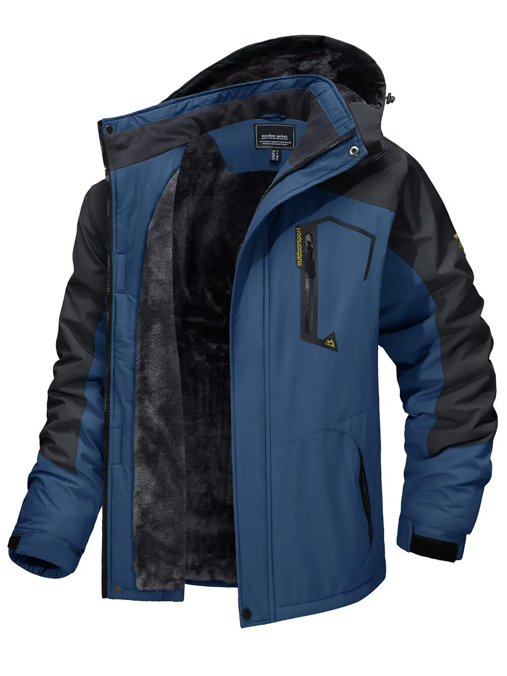 Ashore Shop 2013-23 Fleece Lining Mountain Jackets Mens Hiking Jackets Outdoor