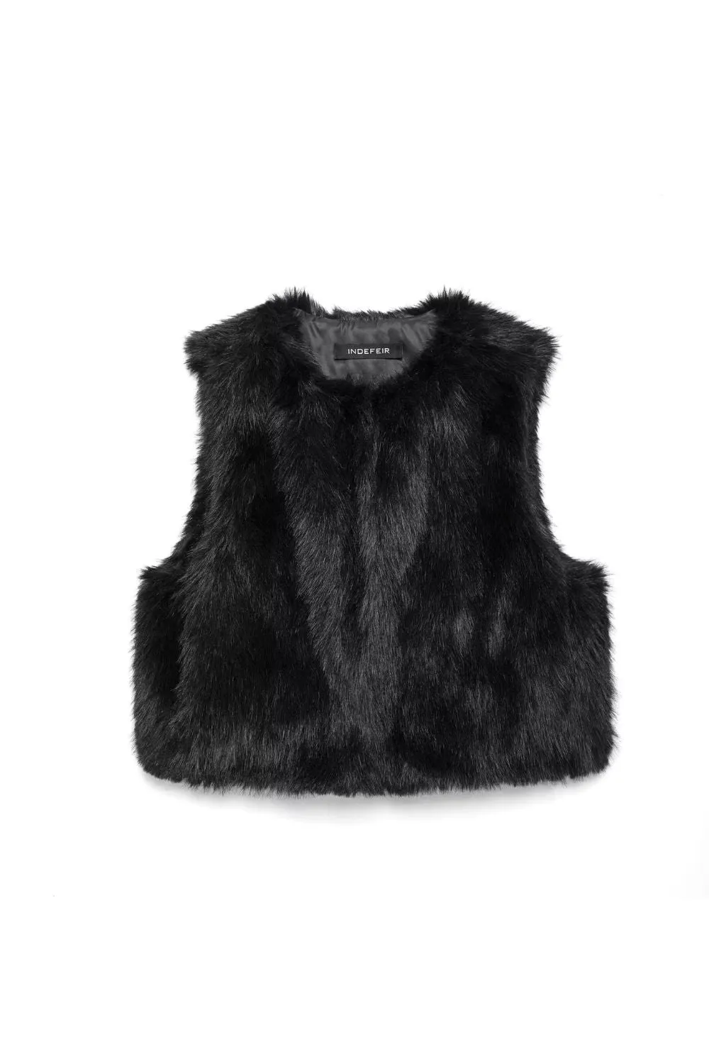 'Avery' Faux Fur Short Crop Top