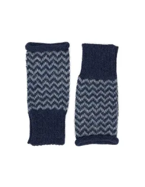 Azul Chevron Knit Alpaca Gloves