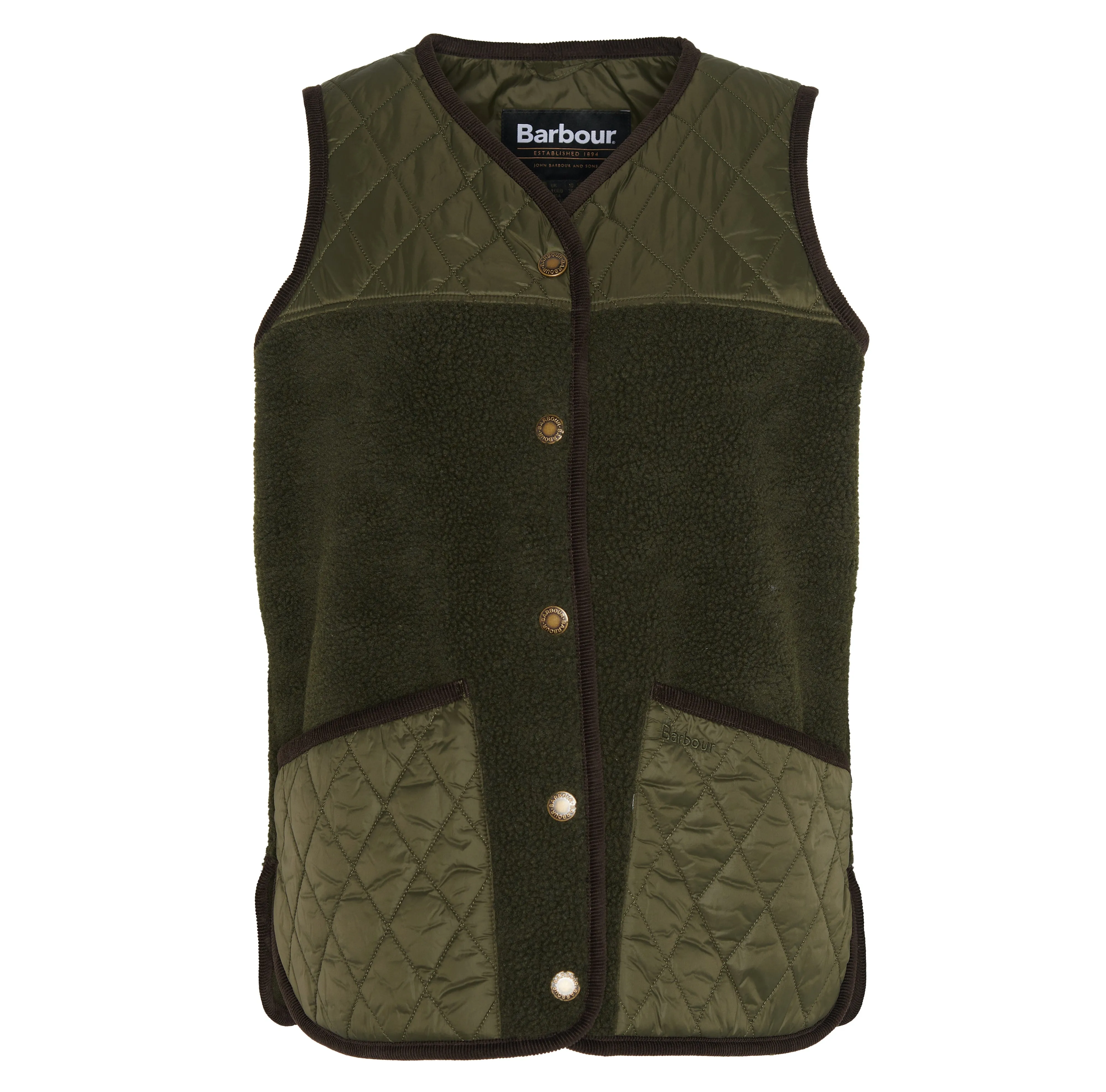 Barbour Womens Brambles Fleece Gilet Olive