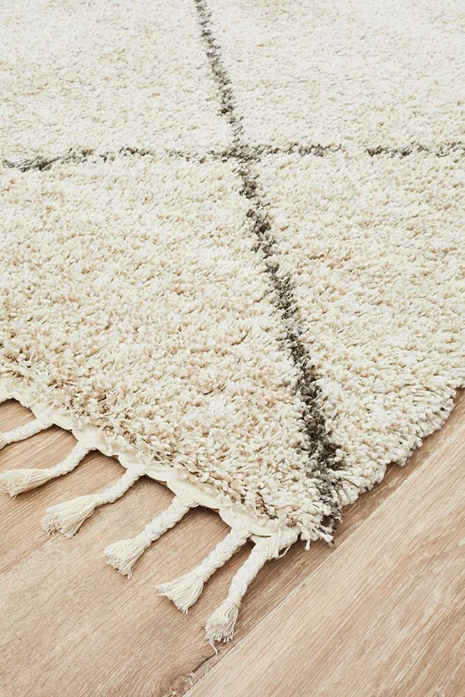 Bella Fringed Natural Rug-200X290 CM