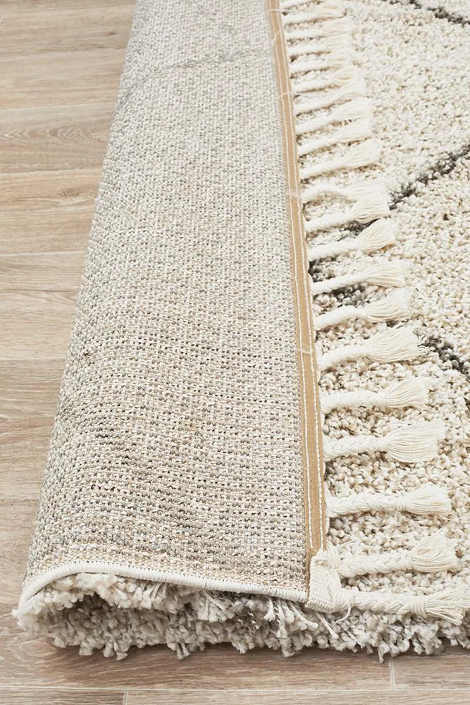 Bella Fringed Natural Rug-200X290 CM