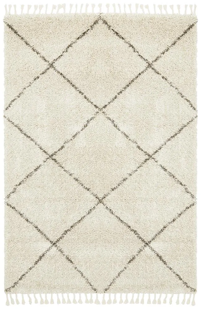 Bella Fringed Natural Rug-200X290 CM