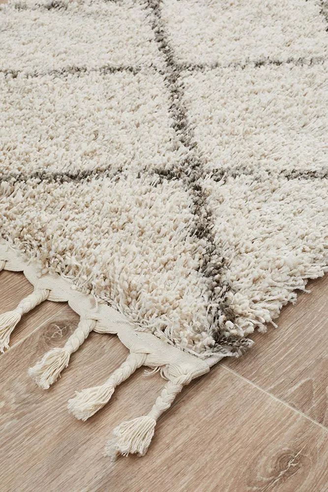 Bella Fringed Natural Runner Rug