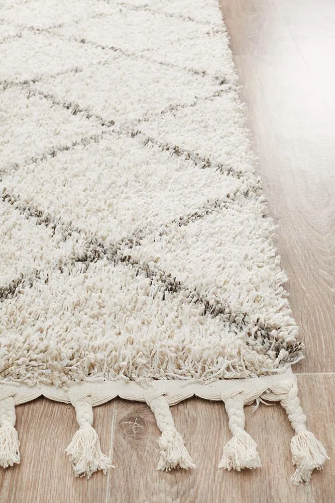 Bella Fringed Natural Runner Rug