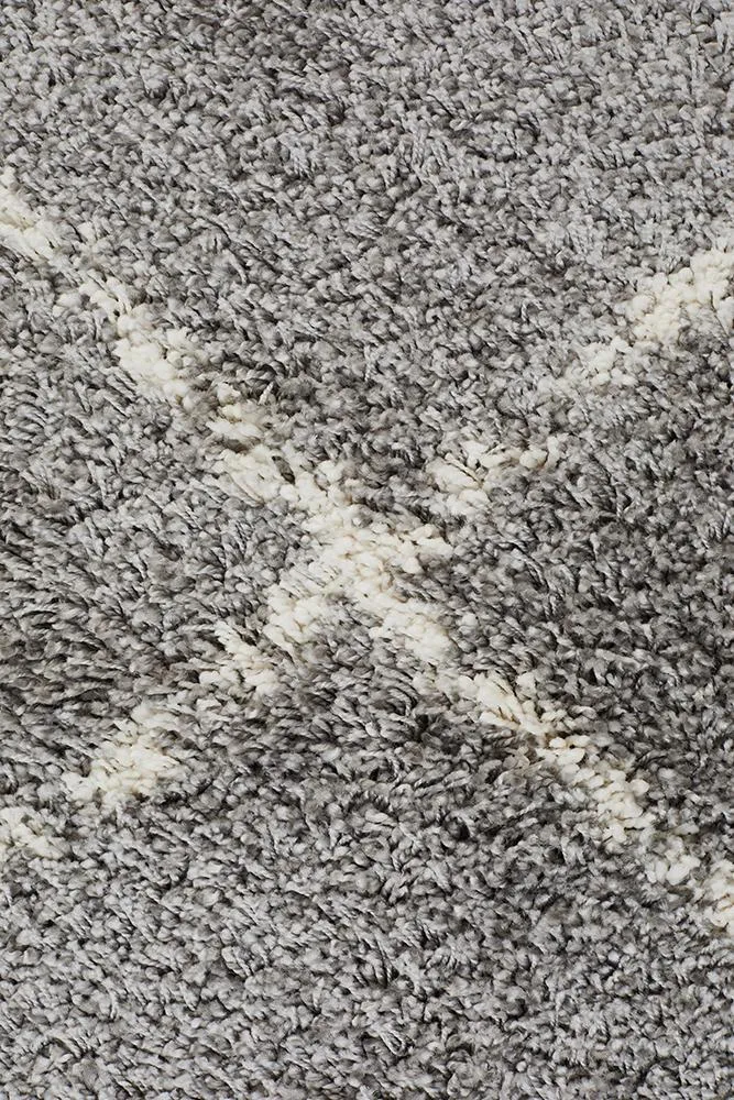 Bella Silver Fringed Rug 230X160CM