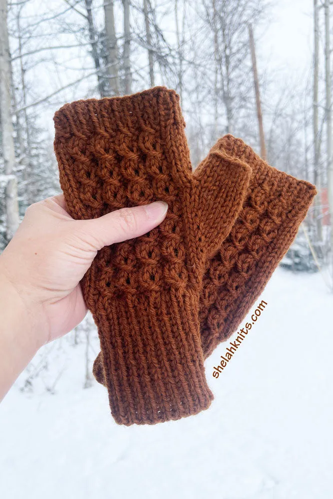 Berry Picker Fingerless Gloves / Fingerless Mittens