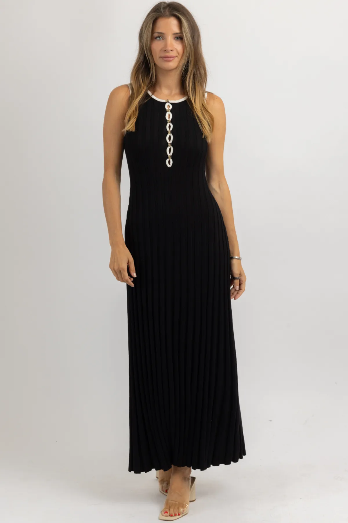 BLAKE BLACK CONTRAST DRESS