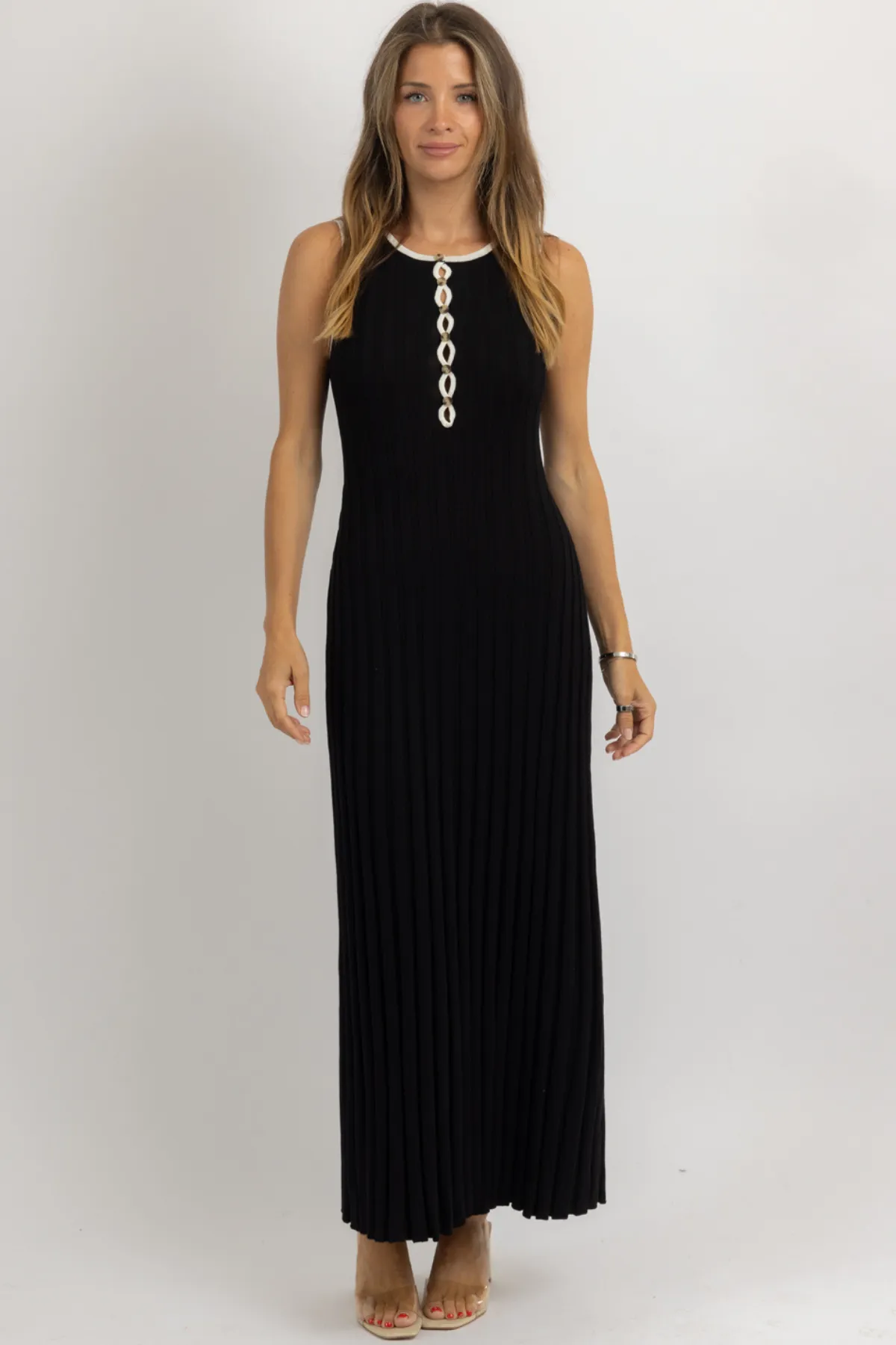 BLAKE BLACK CONTRAST DRESS