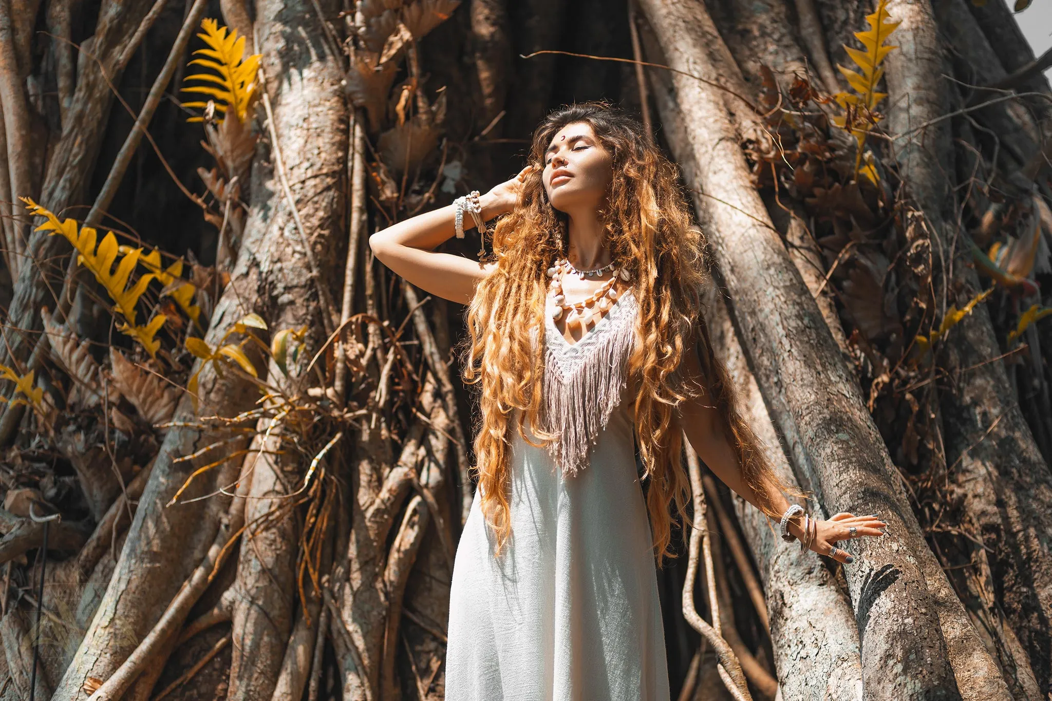 Boho Wedding Dress • Simple Wedding Dress • Off-White Boho Dress