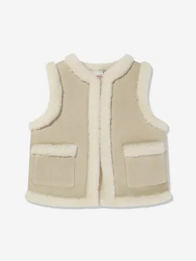 Bonpoint Girls Fleece Lined Bibi Gilet