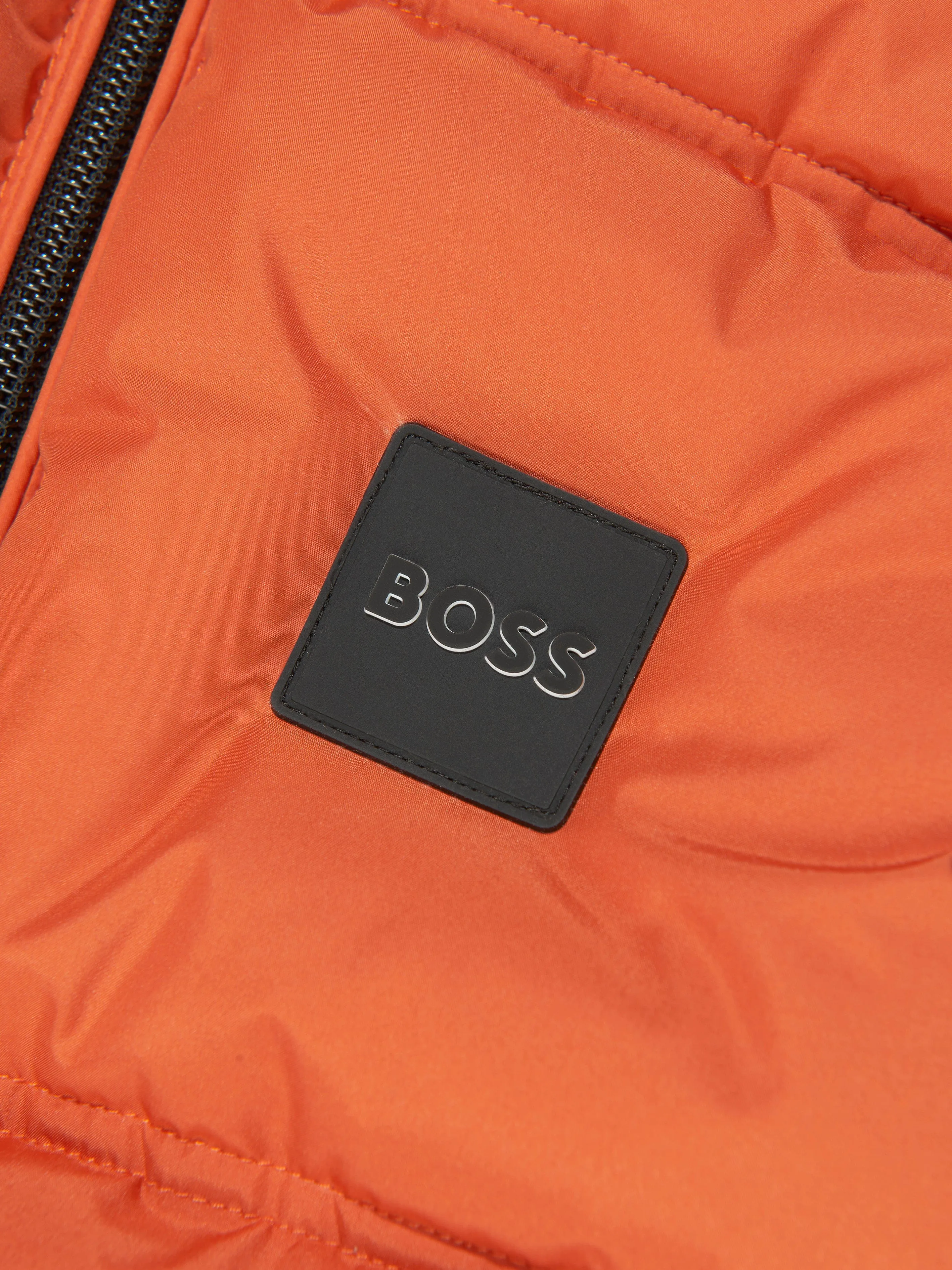 BOSS Boys Puffer Gilet in Orange