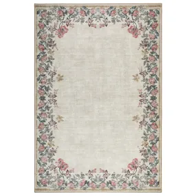 Botanical Border Eco-Washable Rug