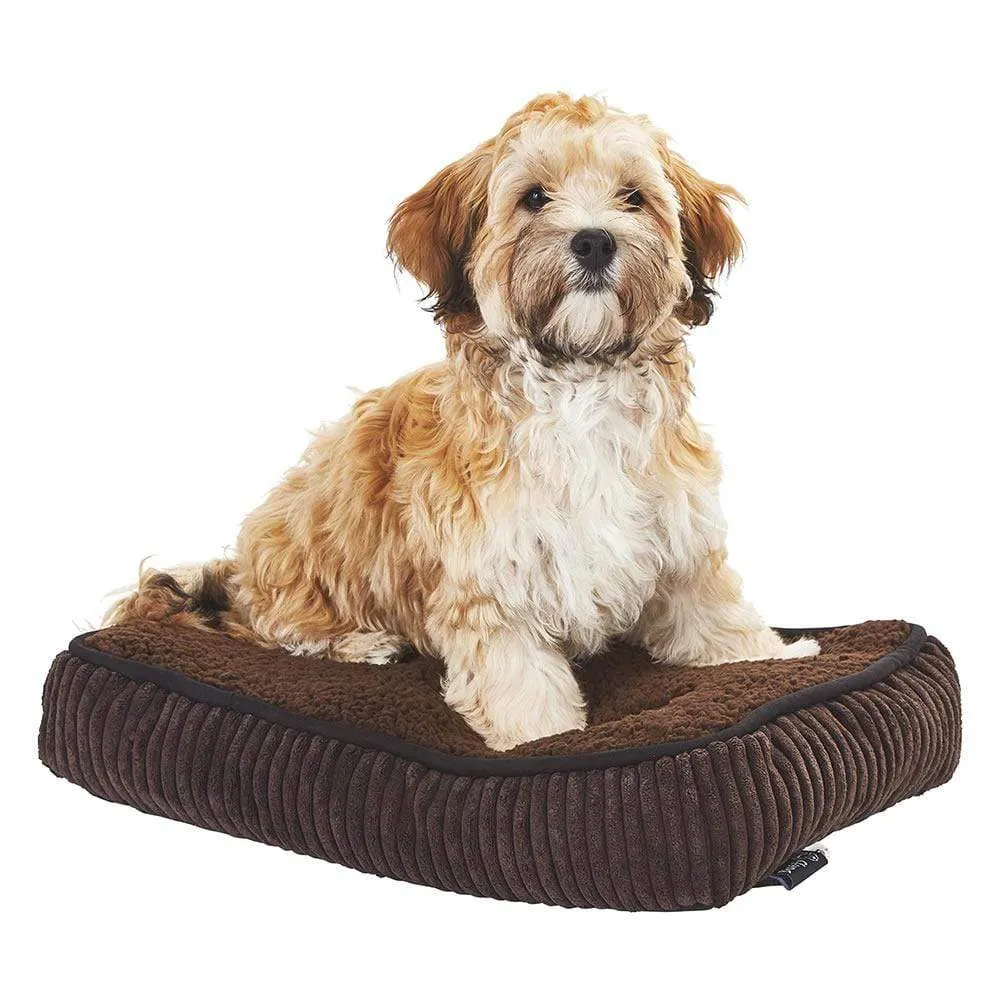 Brown Dog Bed - Small To XL Sizes - Fleece - Bunty Snooze