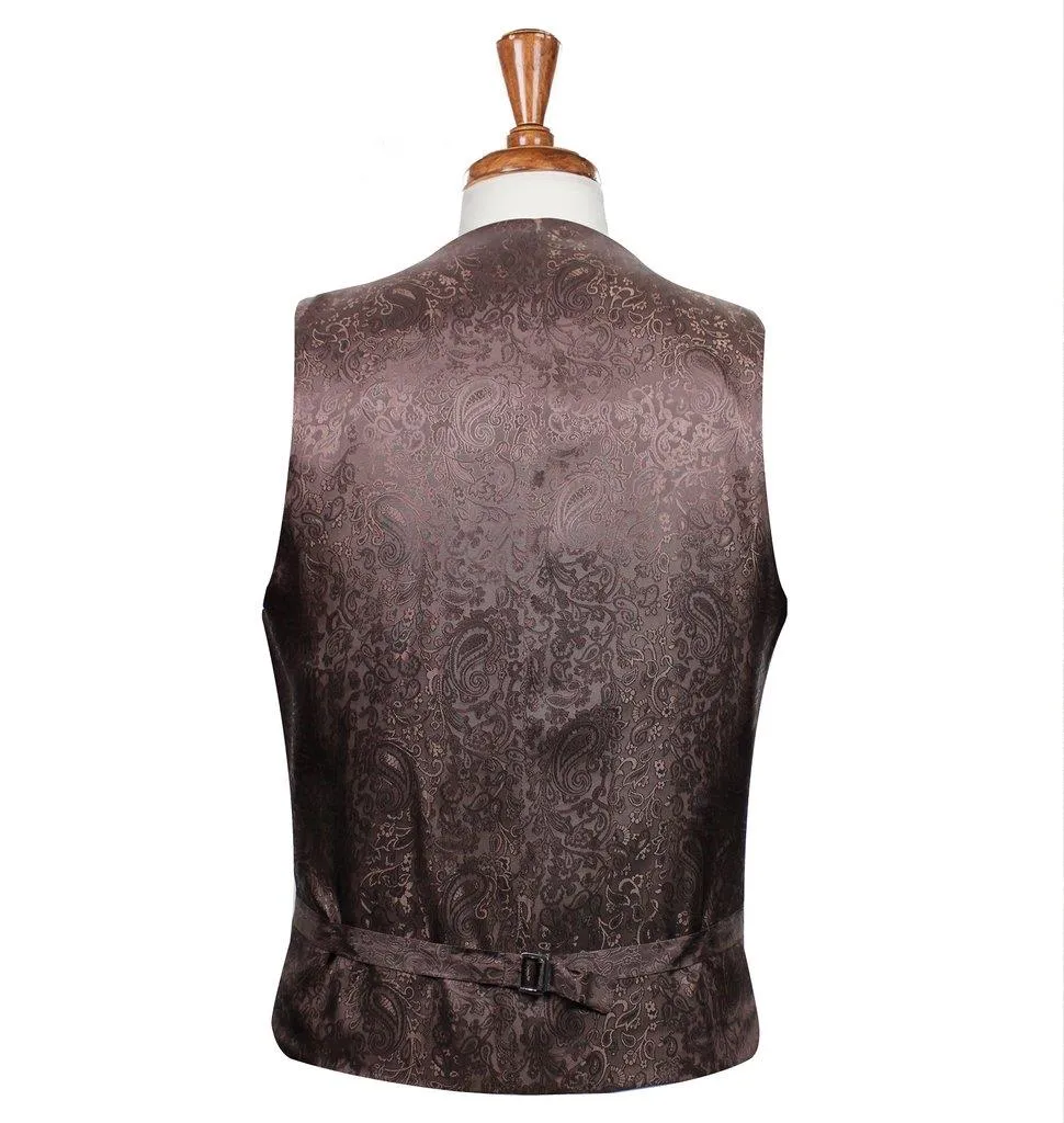 Brown Harris Tweed Vest / Waistcoat