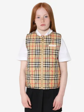 Burberry Girls Check Print Abigail Gilet