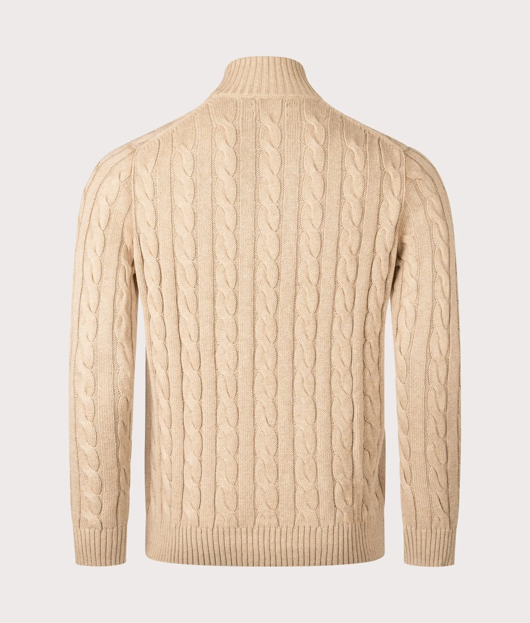 Cable Knit Quarter-Zip Jumper