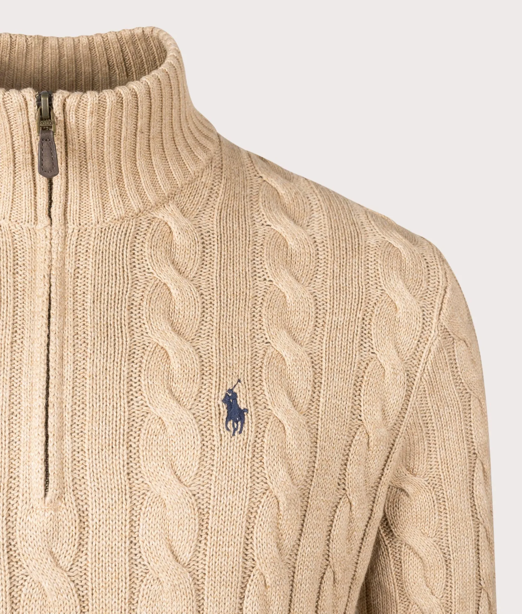 Cable Knit Quarter-Zip Jumper