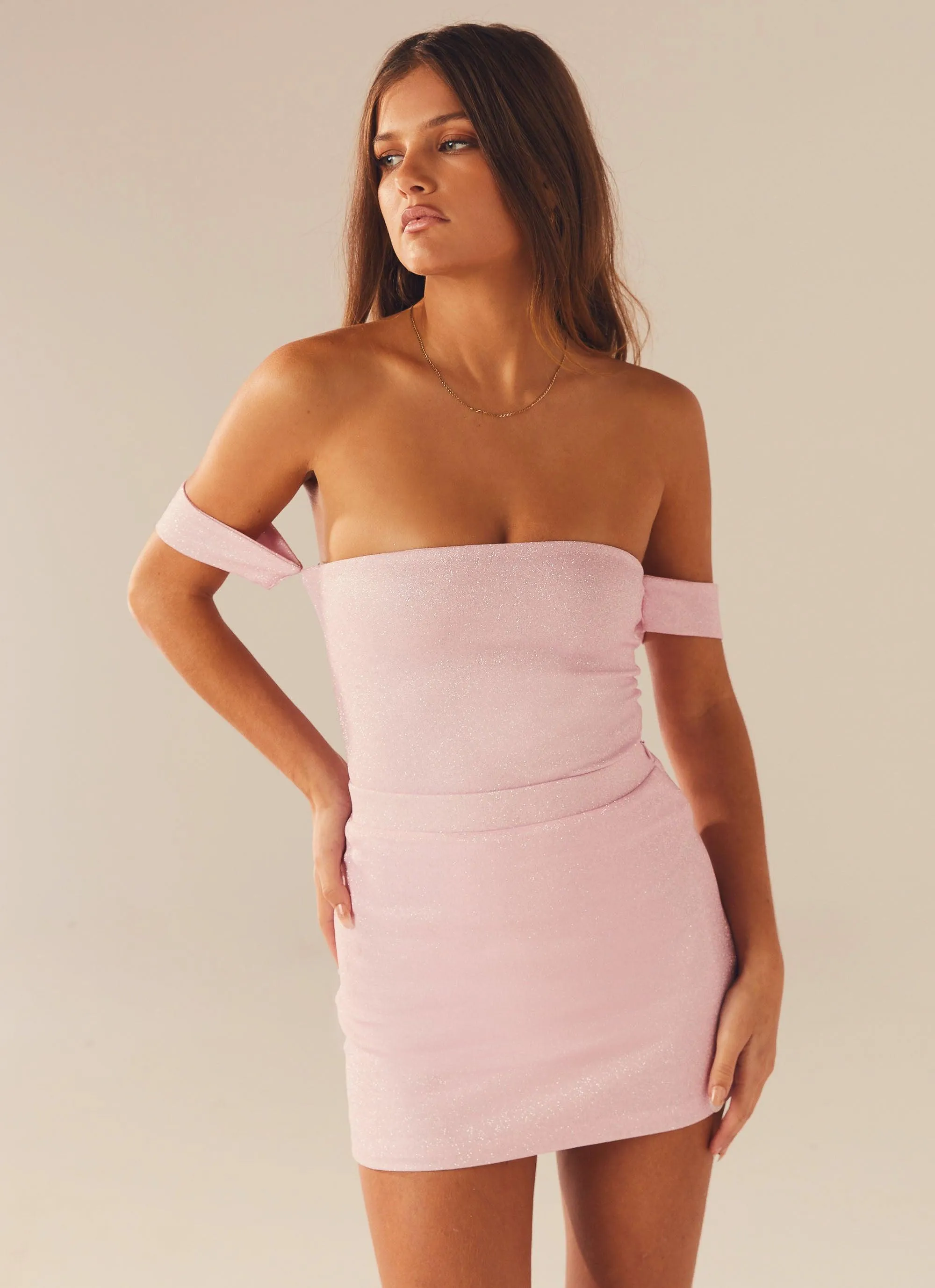 Catch The Light Mini Skirt - Pink Dusk