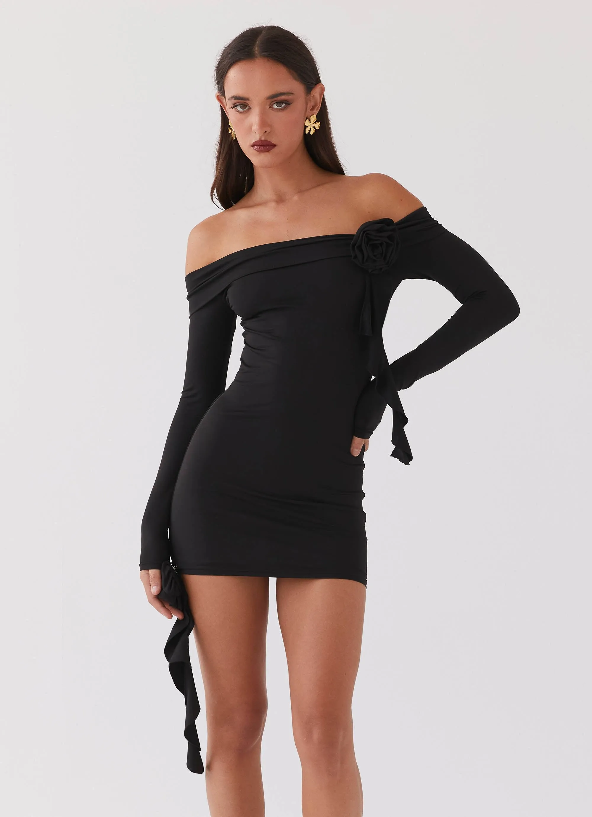 Cecilia Rose Mini Dress - Black