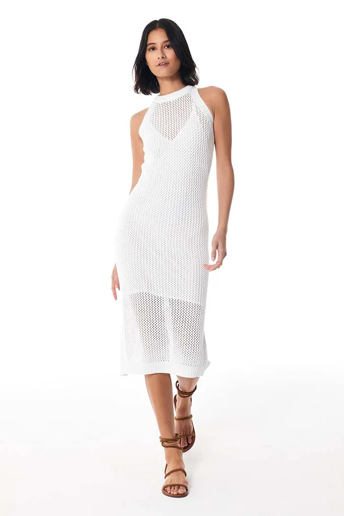 Chev Crochet Dress // Bone