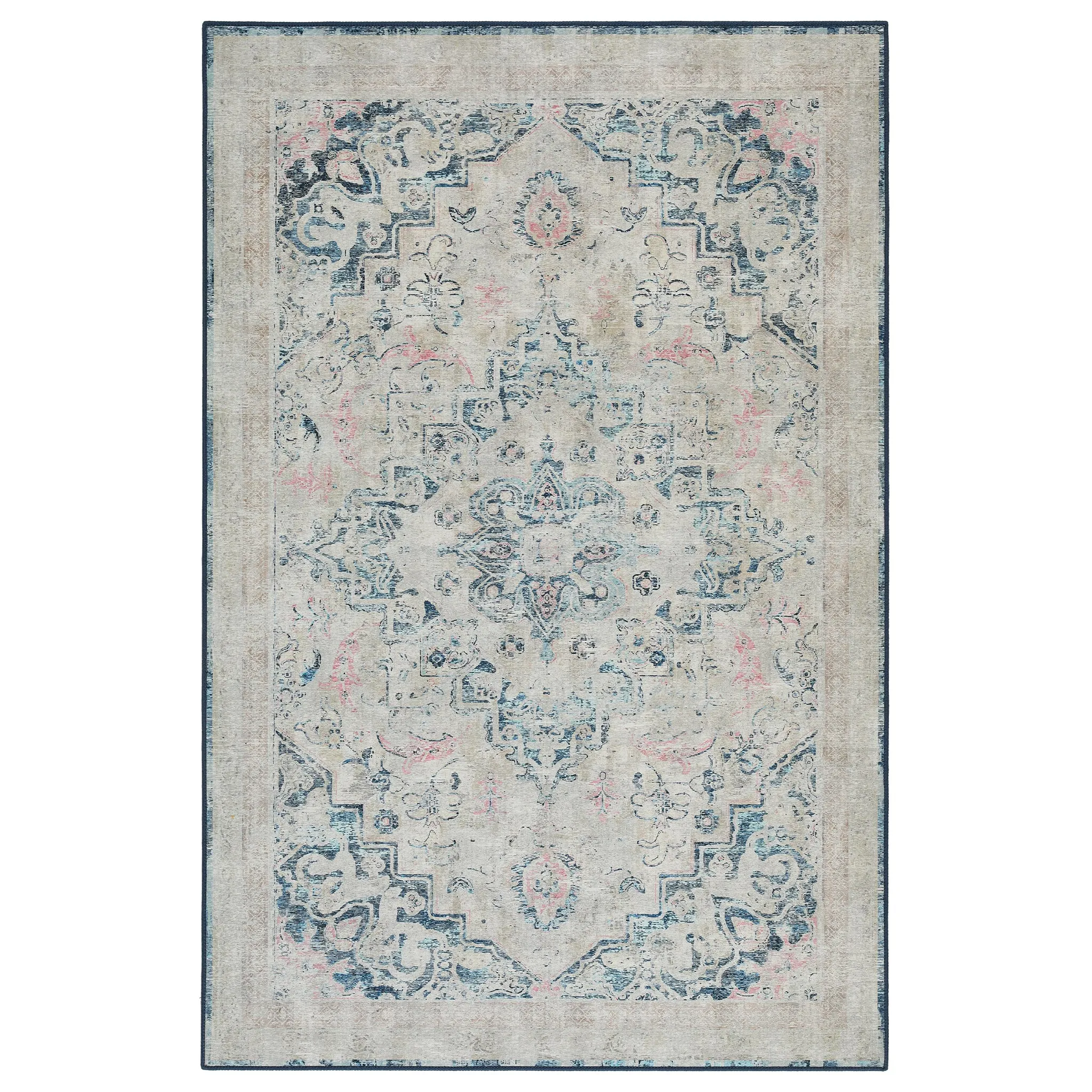 Classical Blue Eco-Washable Rug