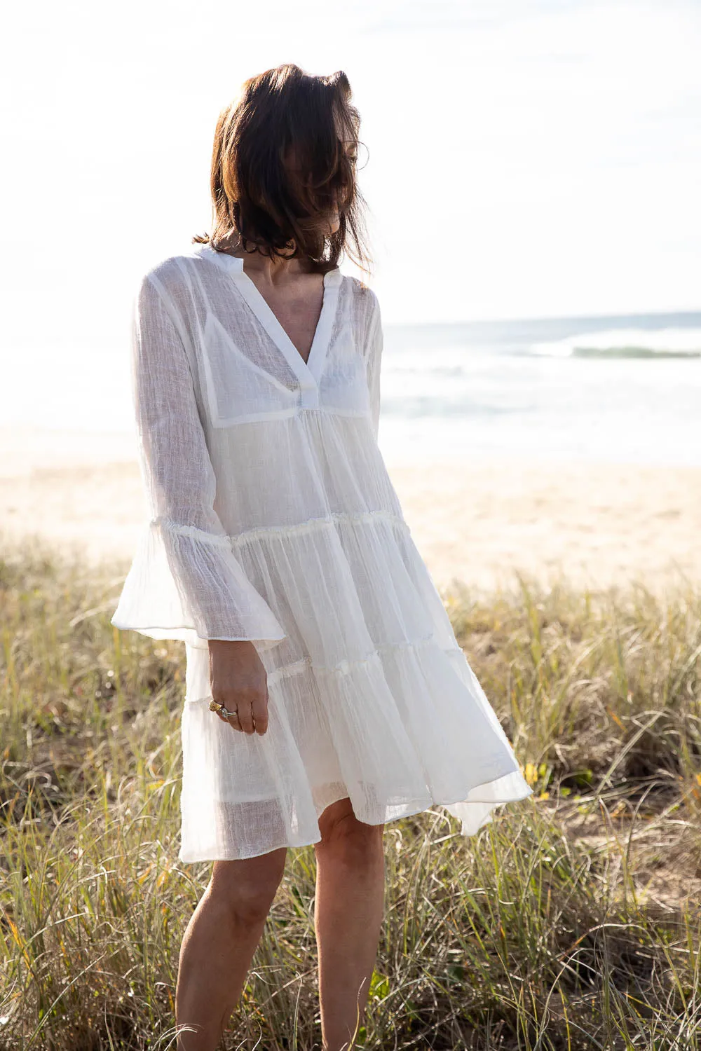 Como Linen Dress - Off White