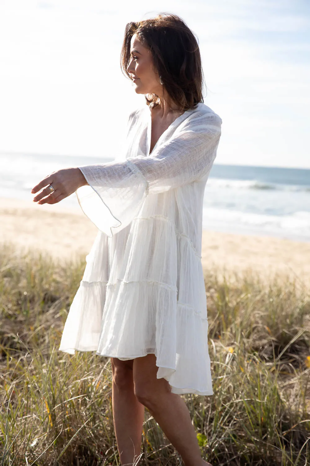 Como Linen Dress - Off White