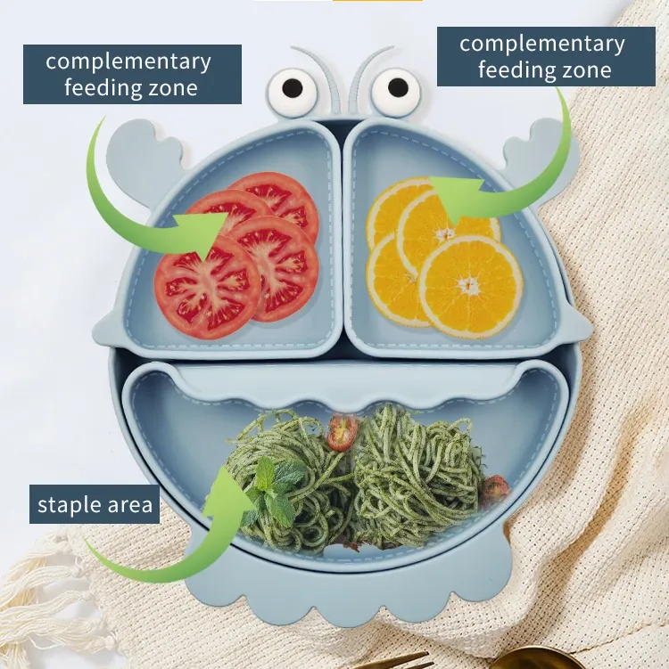 Crayfish Silicone Feeding Set – Fun, Safe, Anti-Slip Essentials for Baby Mealtime