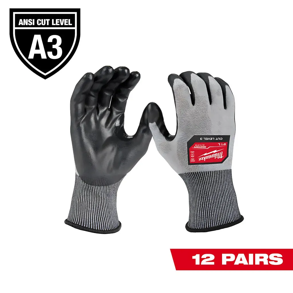 Cut Level 3 High Dexterity Polyurethane Dipped Gloves - S