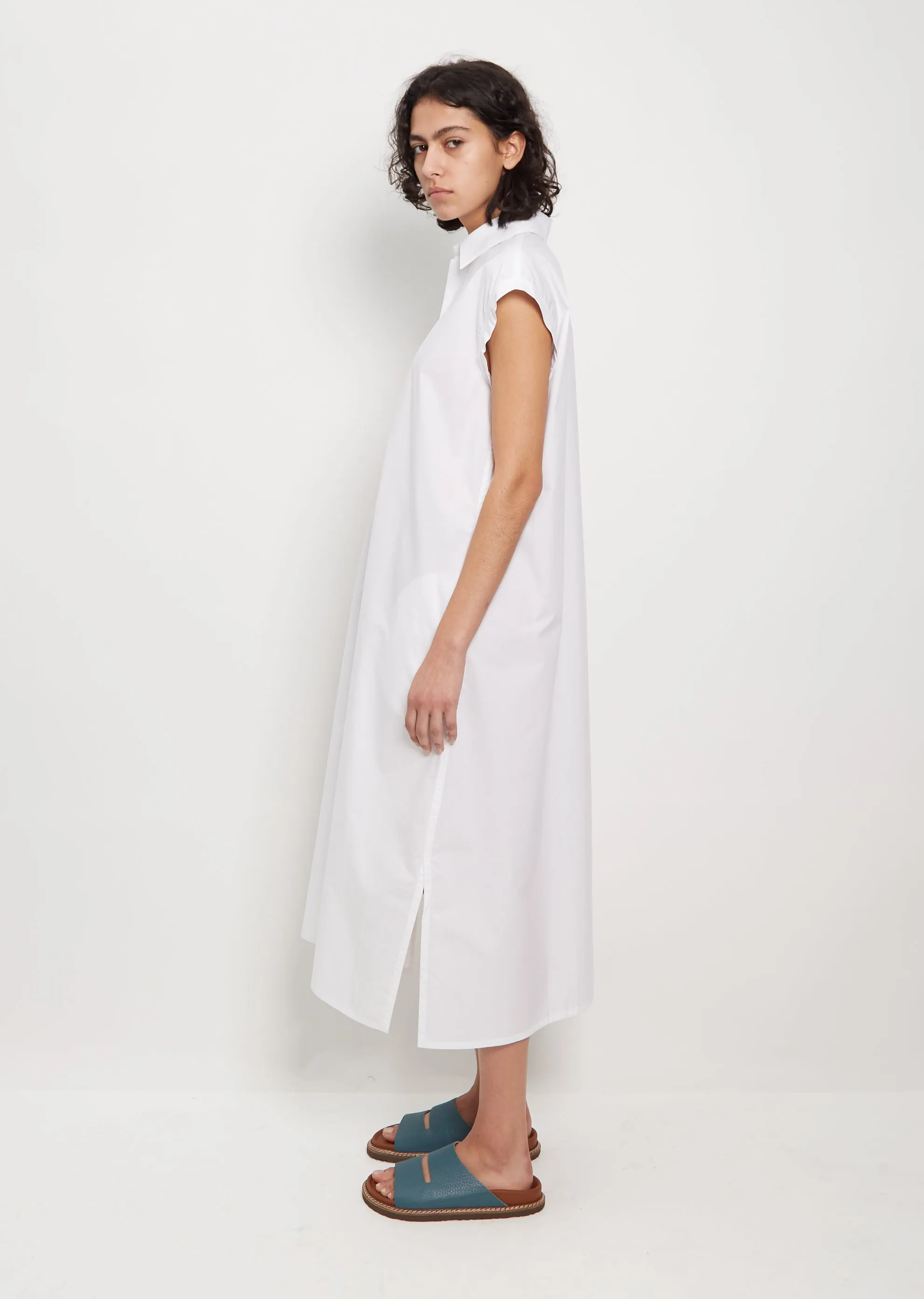 Deb Cotton Shirt Dress — White